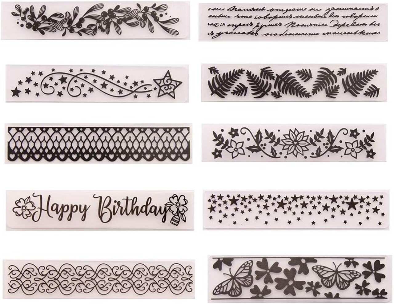 10Pcs Flower Leaf Star Plastic Embossing Folder DIY Craft Template Molds Stamp Stencils Scrapbook Paper Cards Photo Album